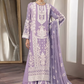 Purple Indian Long Palazzo Suit In Georgette SFZ131946