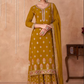 Yellow Haldi Georgette Indian Pakistani Salwar Suit SFZ131913