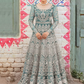 Green Net Bridal Pakistani Anarkali Suit Gown SFZ130878