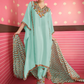 Blue Indian Pakistani Satin Pant Style Pakistani Salwar Kameez SFZ132360