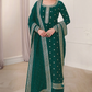 Buy Green Indian Pakistani Green Georgette Silk Straight Cut Suit SFSKDDA1084