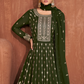 Buy Green Indian Pakistani Georgette Embroidered Lehenga Suit SFZ8982