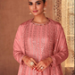 Pink Indian Pakistani Wedding Palazzo Suit In Georgette SFZ133166