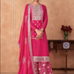 Pink Indian Pakistani Palazzo Suit In Georgette SFZ131912