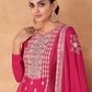 Pink Indian Pakistani Palazzo Suit In Georgette SFZ131912