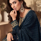 Blue Indian Pakistani Palazzo Suit In Jacquard  SFZ131900