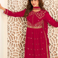 Pink Bridesmaid Palazzo Salwar Kameez Suit In Georgette SFZ133725