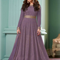 Bridesmaid Purple Embroidered Anarkali Suit with Sequin SFZ133724
