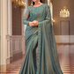 Blue Evening Wedding Designer Shimmer Shiny Georgette Saree SFZ133439