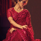 Hot Red Bridal Indian Pakistani Wedding Saree In Net SFZ132868