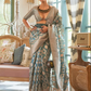 Blue Handlook Silk Woven Fabric Saree SFZ132771