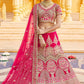 Sensual Pink Wedding Bridal Hand Work In Velvet SFARY10510 - Siya Fashions