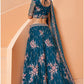 Seraphic Blue Bridal Net Lehenga Choli Sequin Work SFSA284102 - Siya Fashions