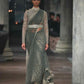 Silver Grey Wedding Party Saree In Net SFINS9927 - Siya Fashions