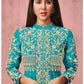 Sonam Bajwa Designer Anarkali Salwar Suit In Turquoise SFYS71501 - Siya Fashions