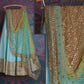 Aqua Blue Bridal Reception Lehenga Set In Net Heavy Handwork INS141 - Siya Fashions