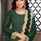 Wedding Green Georgette Palazzo Gharara Suit  EXDFS15501 - Siya Fashions