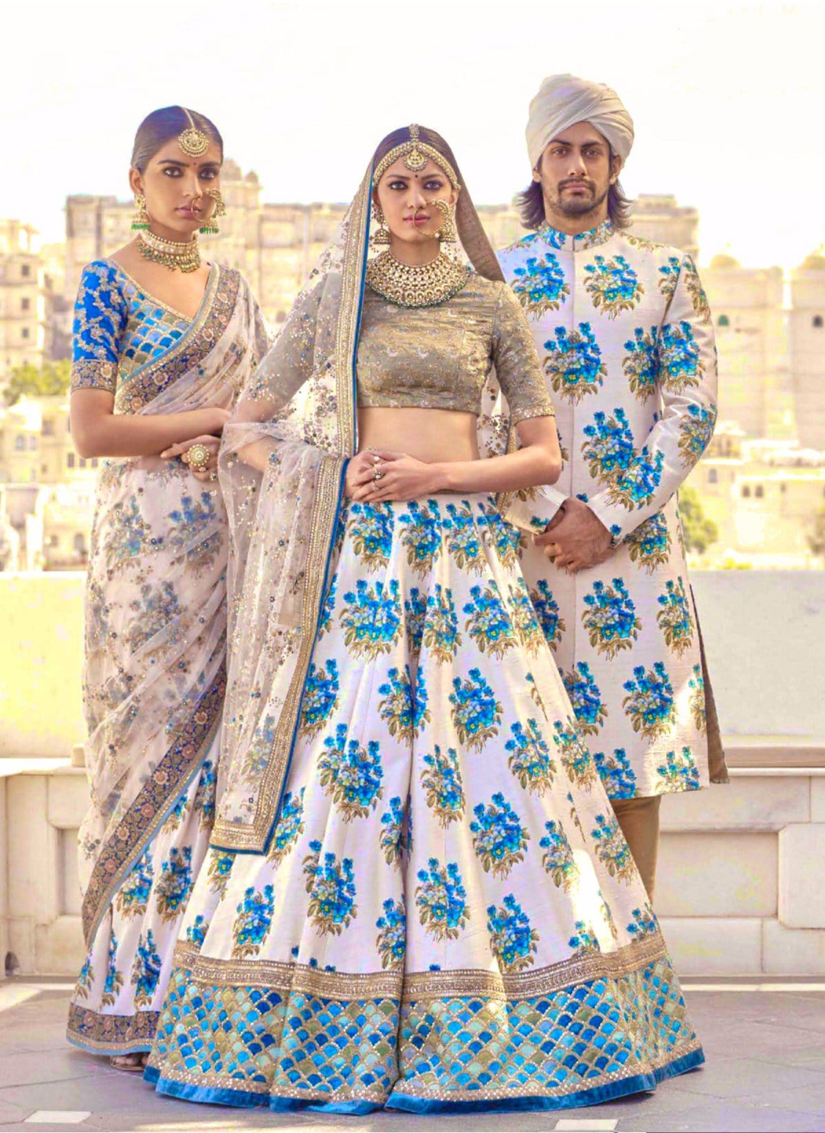 Wedding Banglori Silk Digital Print Lehenga SF1375 - Siya Fashions