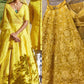 Yellow Bridal Haldi Wedding Lehenga Set SIYAINS309SD - Siya Fashions