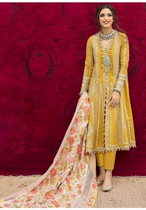 Yellow Cambric Cotton Wedding Salwar Pants SFSA255327 - Siya Fashions