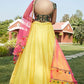Yellow Net Sangeet Lehenga Choli In Net SFKHU8902 - Siya Fashions
