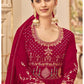 Pink Sangeet Anarkali Gown In Georgette SFPRF171404 - Siya Fashions