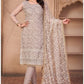 Light Beige  Plus Size Salwar Suit Pan In Net SFYS80402 - Siya Fashions