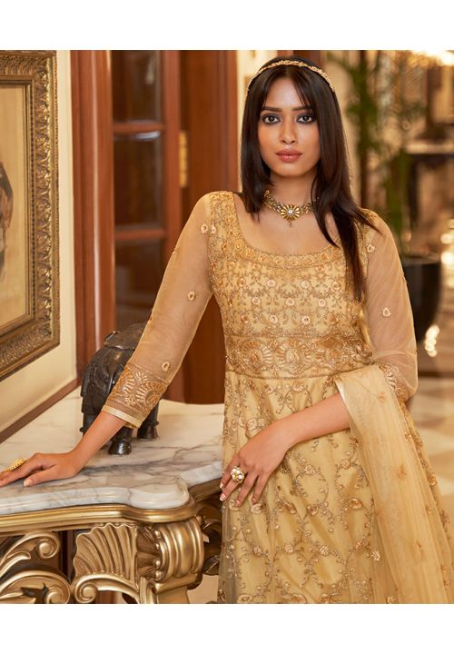 Buy Gold Bridal Lehenga For Wedding in India