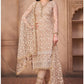 Beige Plus Size Salwar Suit Pan In Net SFYS80404 - Siya Fashions