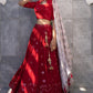 Red Bridal Wedding Party Lehenga Choli Georgette SFSA347402R - Siya Fashions