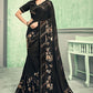 Indian Wedding Party Saree In Lycra Black With Blouse SIYA756YSD - Siya Fashions