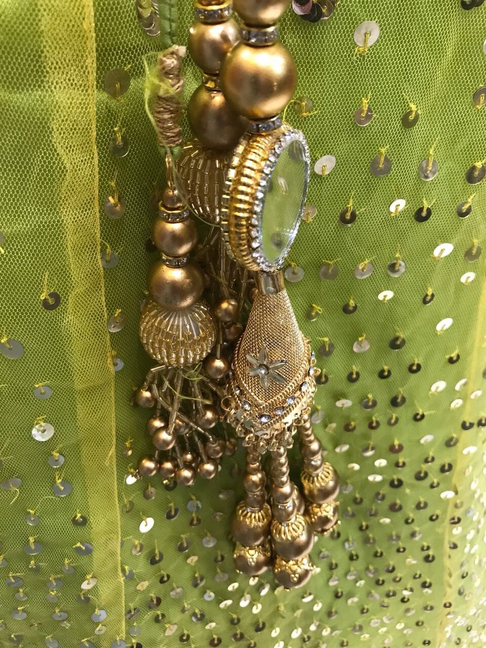 Green Bridal Reception Lehenga Set In Net Heavy Handwork INS911 - Siya Fashions