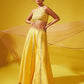 Yellow Jumpsuit Stylish Palazzo Sequin Work In Silk SF309BRI - Siya Fashions