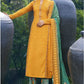 Yellow Sangeet Satin Plus Size Palazzo SFDSIF8901 - Siya Fashions