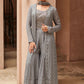 Grey Indian Pakistani Palazzo Salwar Kammez Suit SFYS90303 - Siya Fashions