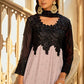 Grey Black Indian Pakistani Georgette Salwar Pant SFSMT9105 - Siya Fashions