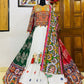 White Mirror Work Multicolour Navaratri Printed Chaniya Choli SARP891 - Siya Fashions