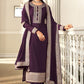 Bollywood Jasmin Burgundy Teal Georgette Plus Size Palazzo SFSA302503 - Siya Fashions