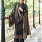Grey Tussar Silk Plus Size Palazzo Suit SFSA307704 - Siya Fashions