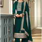 Bollywood Jasmin Burgundy Green Georgette Plus Size Palazzo SFSA302505 - Siya Fashions