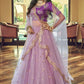 Purple Net Wedding Lehenga Choli Sequin Work SFIDR1603 - Siya Fashions