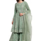Mint Green Bridal Wedding Long Full Top Lehenga Suit  SFSTL13201 - Siya Fashions