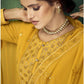 Yellow Haldi Georgette Plus Size Palazzo Suit SFYS73703 - Siya Fashions