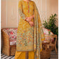 Yellow Pure Cotton Plus Size Floral Palazzo EXSTL17108 - Siya Fashions