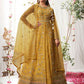 Yellow Bridal Haldi Ceremony Net Long Anarkali Gown SRSWG7205 - Siya Fashions