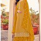 Yellow Indian Pakistani Sangeet Palazzo Sharara Suit In Georgette SFPRM8803