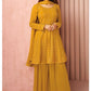 Yellow Vouge Designer Georgette Palazzo Suit SFYS72903 - Siya Fashions