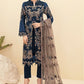 Blue Indian Pakistan Sangeet Salwar Kameez Pant SFPRF163103 - Siya Fashions
