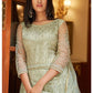 Green Bridal Wedding Long Anarkali Gown In Net SFSA308703 - Siya Fashions