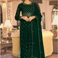 Green Indian Anarkali Wedding Gown In Georgette SFYS88503 - Siya Fashions